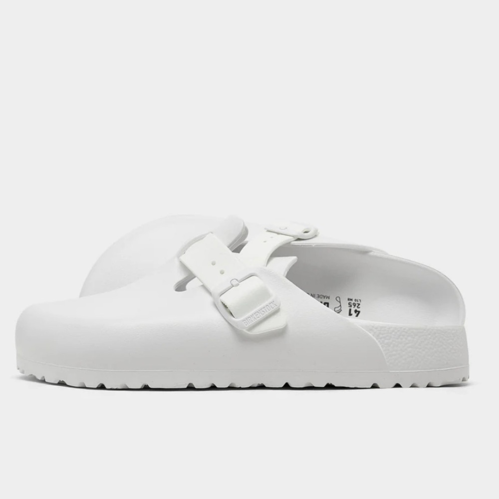 🤍 BIRKENSTOCK BOSTON EVA SLIPPERS WHITE 🤍 - Picture 1 of 4